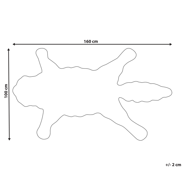 Tappeto per bambini Beige Lana Cotone 100 x 160 cm Tappeto per stanza da gioco con stampa di lupo animale Camera da letto per bambini