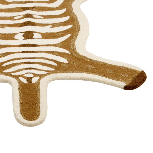 Tappeto per bambini in lana marrone con fondo in cotone 100 x 160 cm Tappetino per la stanza dei giochi con stampa di antilope animale per la camera dei bambini.