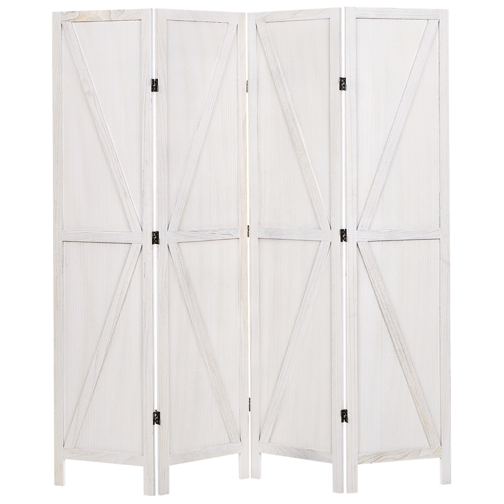 Divisorio per ambienti in legno compensato di legno Paulownia bianco 4 pannelli pieghevoli schermo decorativo divisorio soggiorno camera da letto Design tradizionale	