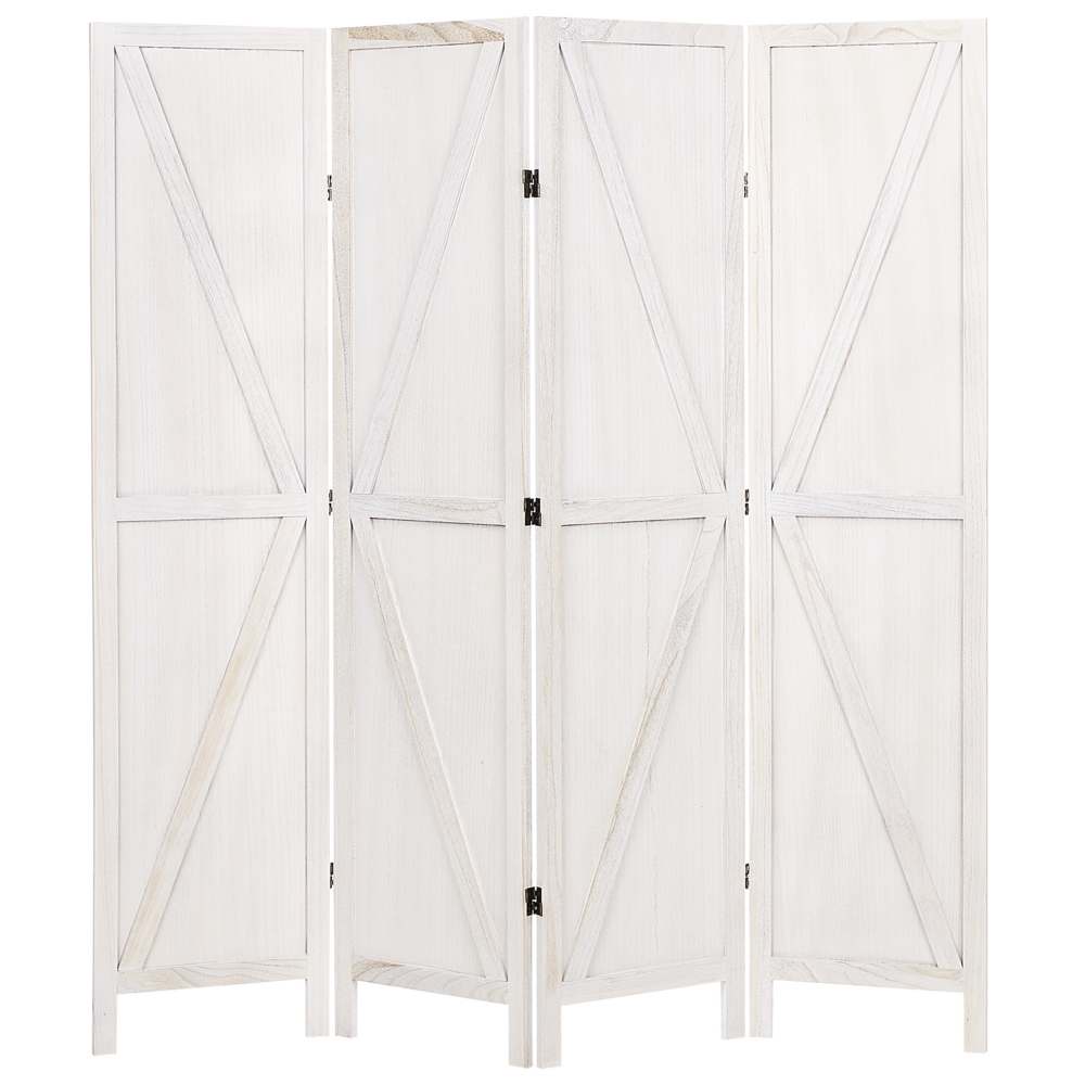 Divisorio per ambienti in legno compensato di legno Paulownia bianco 4 pannelli pieghevoli schermo decorativo divisorio soggiorno camera da letto Design tradizionale	