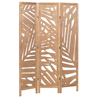 Separatore di stanza in legno naturale di Paulownia MDF a 3 pannelli pieghevole schermo decorativo divisorio soggiorno camera da letto Design moderno