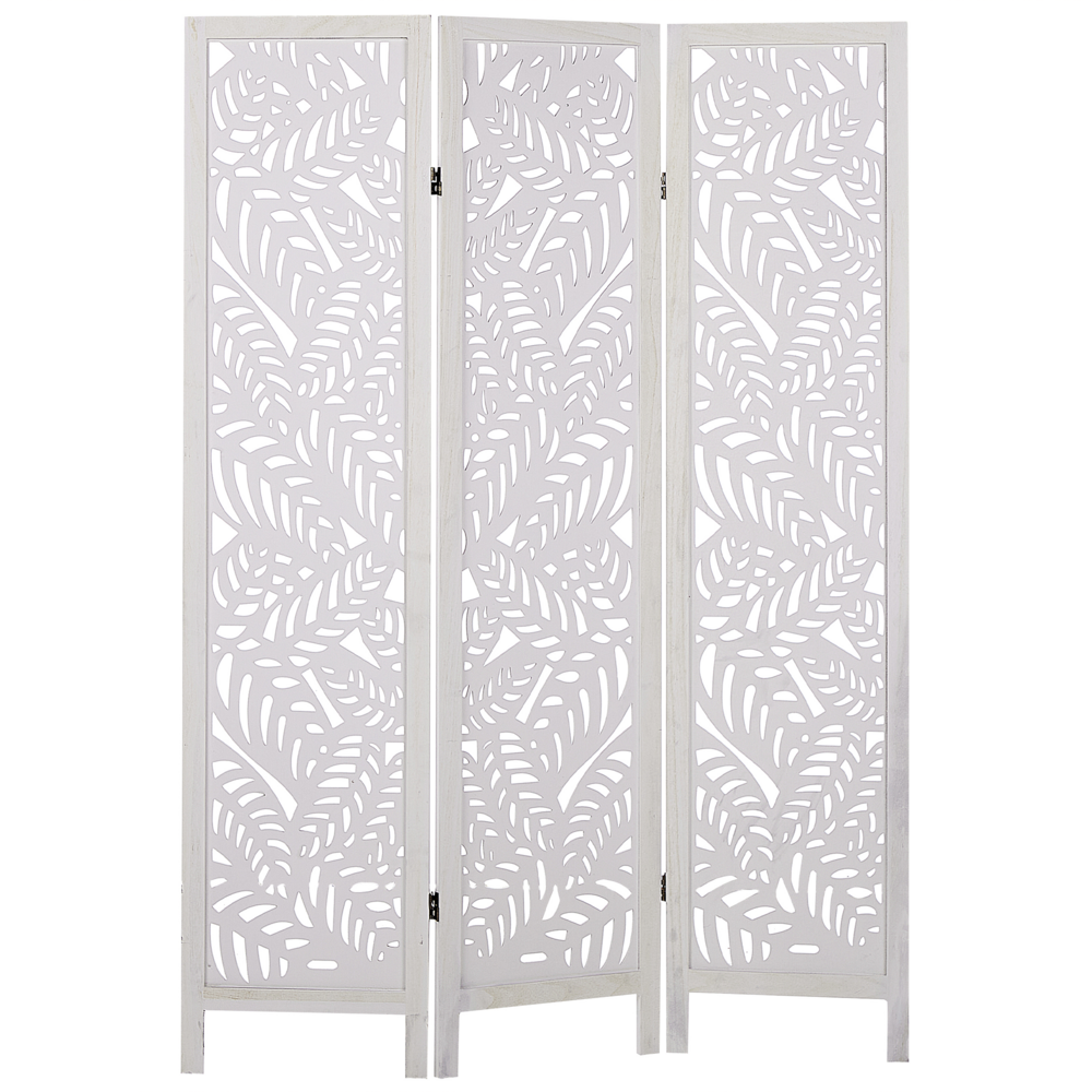 Divisorio per ambienti in legno di Paulownia bianco MDF a 3 pannelli pieghevole schermo decorativo divisorio soggiorno camera da letto Design moderno