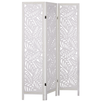 Divisorio per ambienti in legno di Paulownia bianco MDF a 3 pannelli pieghevole schermo decorativo divisorio soggiorno camera da letto Design moderno