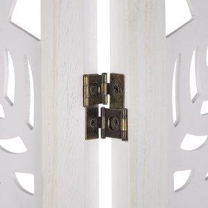 Divisorio per ambienti in legno di Paulownia bianco MDF a 3 pannelli pieghevole schermo decorativo divisorio soggiorno camera da letto Design moderno