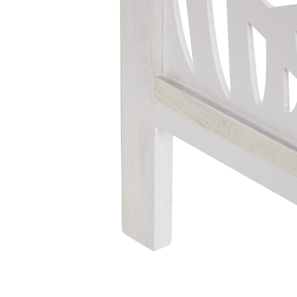 Divisorio per ambienti in legno di Paulownia bianco MDF a 3 pannelli pieghevole schermo decorativo divisorio soggiorno camera da letto Design moderno