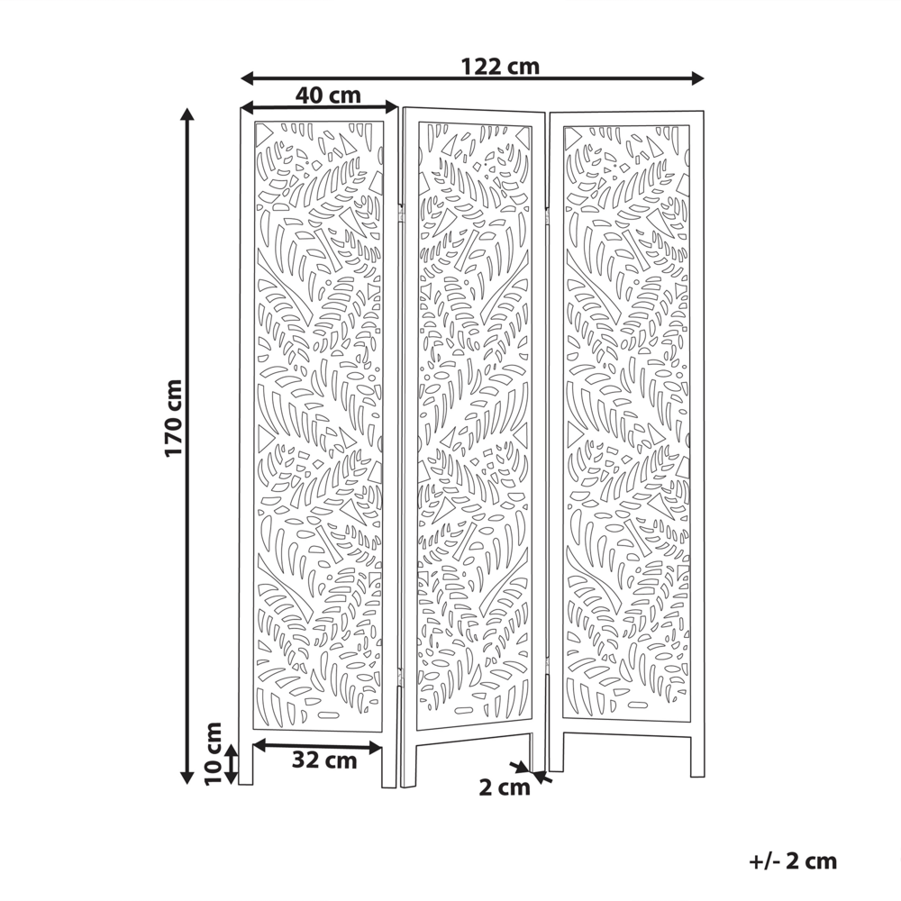 Divisorio per ambienti in legno di Paulownia bianco MDF a 3 pannelli pieghevole schermo decorativo divisorio soggiorno camera da letto Design moderno