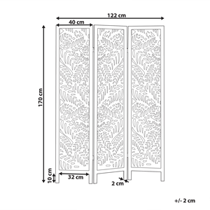 Divisorio per ambienti in legno di Paulownia bianco MDF a 3 pannelli pieghevole schermo decorativo divisorio soggiorno camera da letto Design moderno