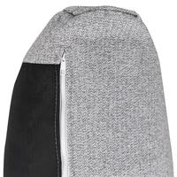 Divano a 3 posti tessuto grigio moderno stile retrò soggiorno