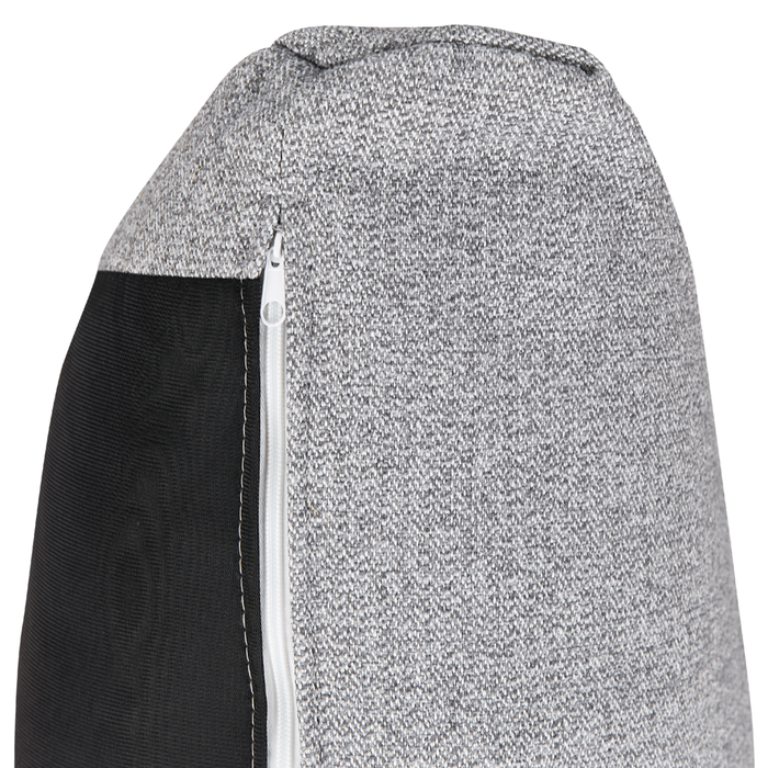 Divano a 3 posti tessuto grigio moderno stile retrò soggiorno