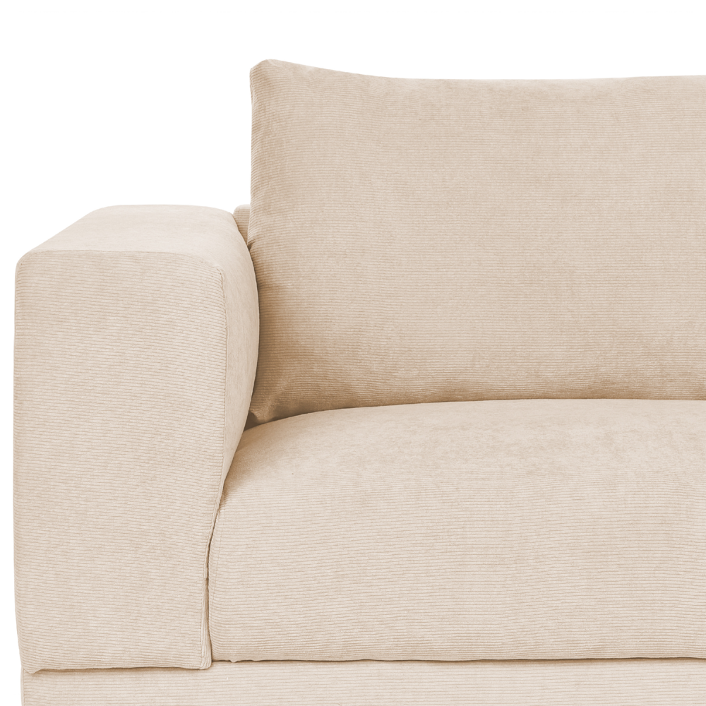 Divano a 3 posti corda beige moderno stile retrò soggiorno