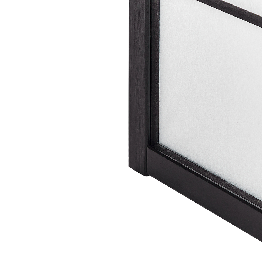 Divisorio in legno di pino nero Materiale sintetico 4 pannelli Schermo decorativo pieghevole Divisorio soggiorno camera da letto Design tradizionale