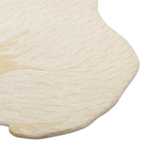 Tappeto per bambini in lana bianca con fondo in cotone 100 x 160 cm Tappeto per la stanza dei giochi con stampa di orsi polari per la camera dei bambini.