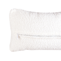 Poltrona da salotto con schienale curvo  boucle bianco stile glam elegante soggiorno