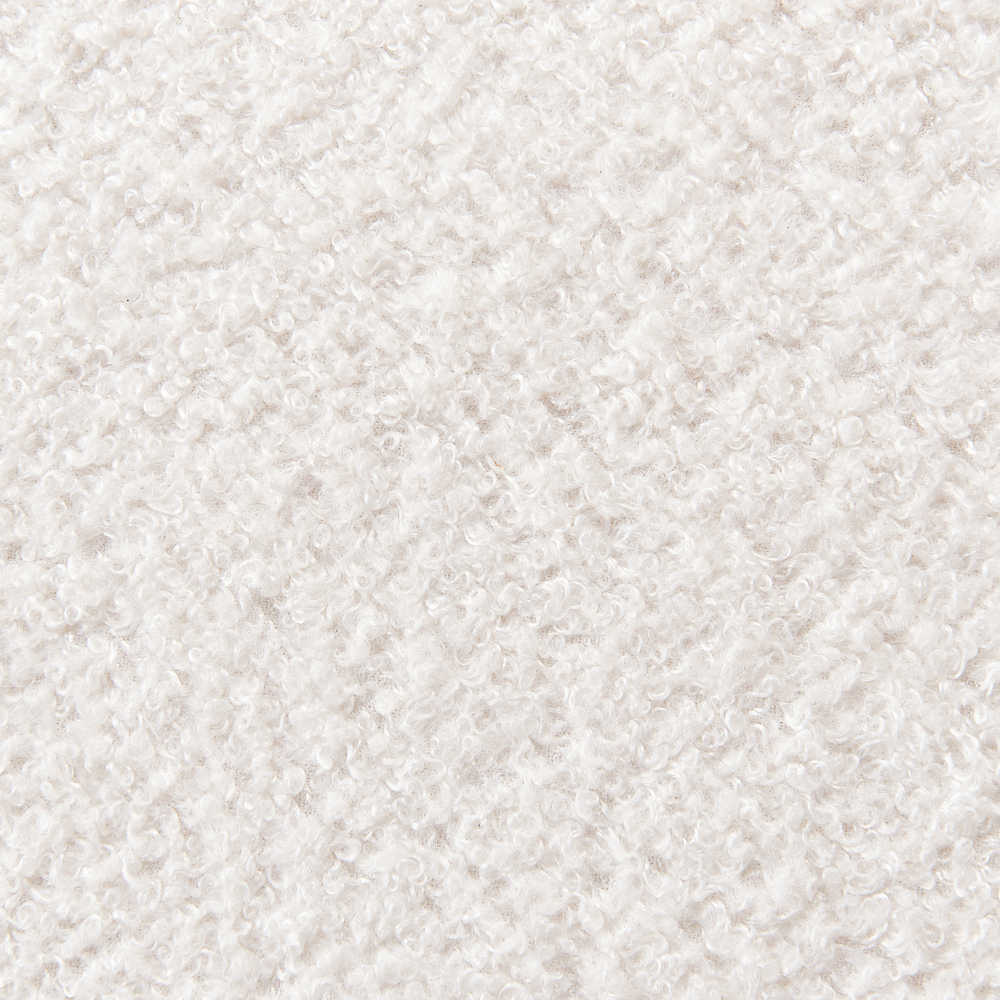 Poltrona da salotto con schienale curvo  boucle bianco stile glam elegante soggiorno