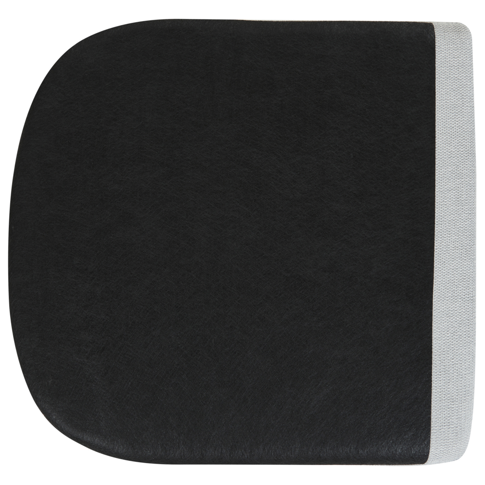 Poltrona da salotto con poggiatesta in tessuto grigio chiaro con gambe nere elegante soggiorno glamour