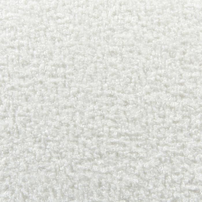 Poltrona Poltroncina Glamour Art Deco Boucle Bianco con base Girevole 360° Stile Retro Glamour Art Deco dorato