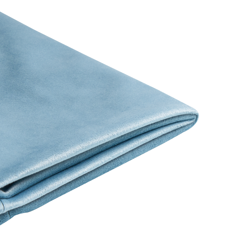 Fodera per telaio letto in velluto azzurro 90 x 200 cm Sfoderabile Lavabile stile retrò
