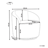 Poltrona Poltroncina Glamour Art Deco Boucle Bianco con base Girevole 360° Stile Retro Glamour Art Deco dorato