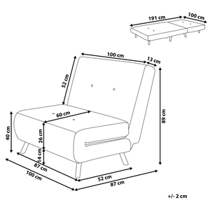 Divano letto di colore beige velluto imbottito poltrona letto singolo pieghevole soggiorno