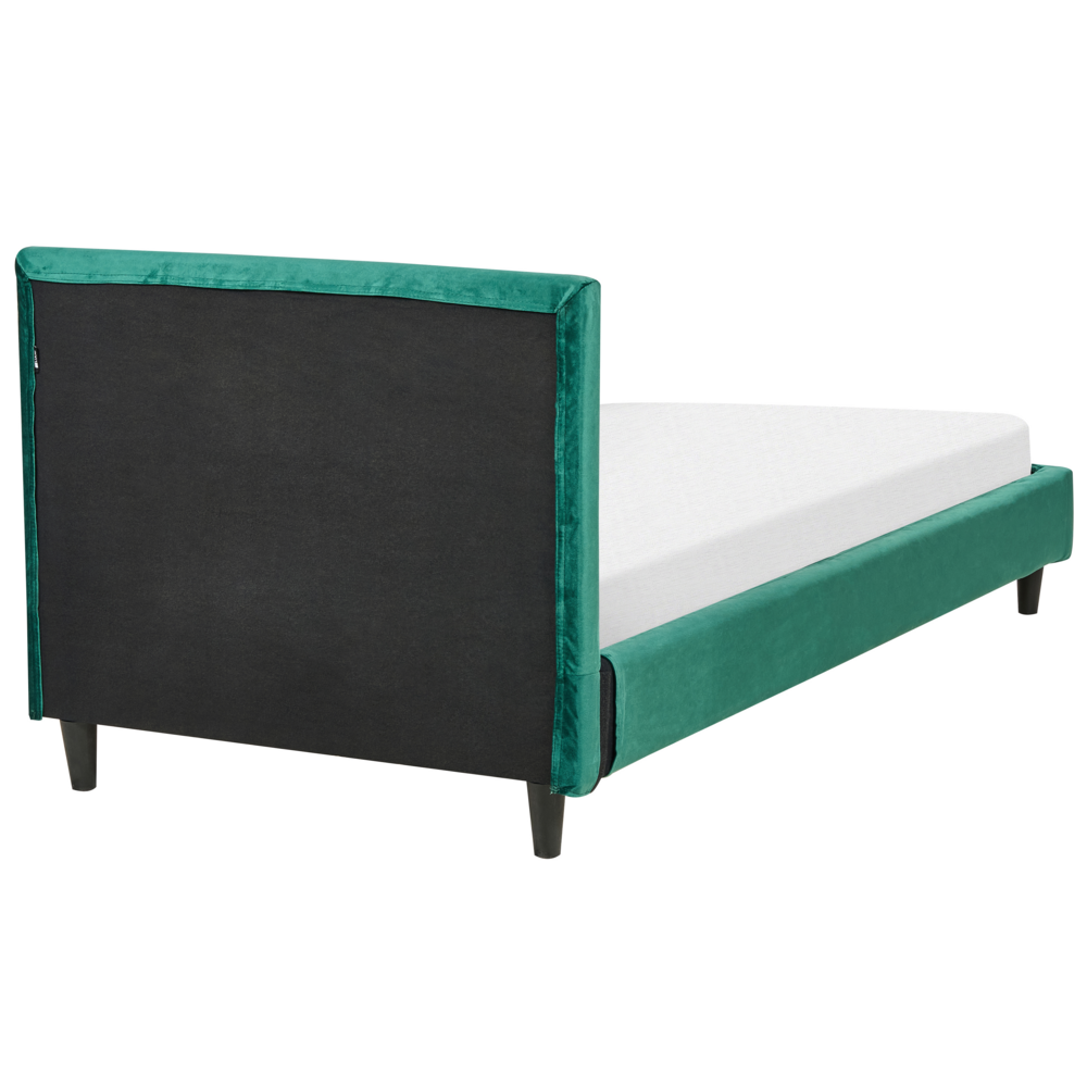 Fodera per telaio letto in velluto verde scuro 90 x 200 cm Sfoderabile Lavabile stile retrò