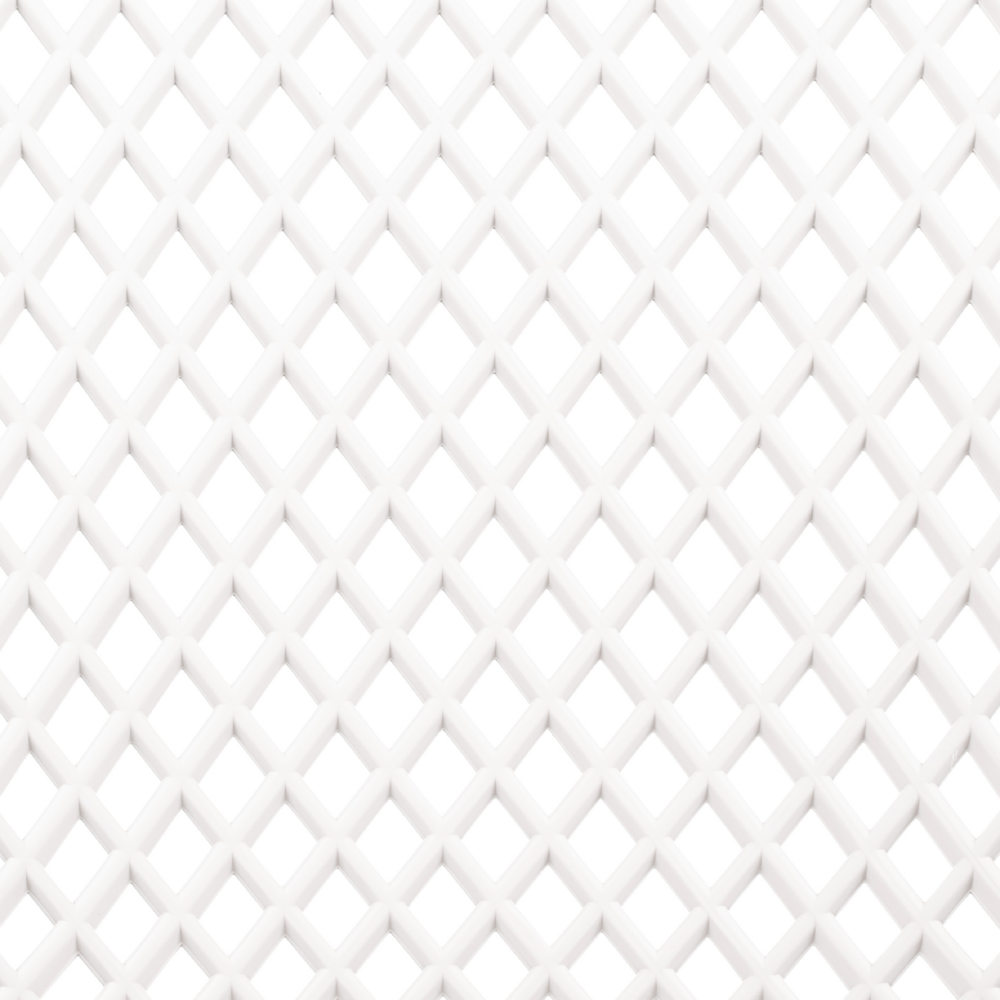 Set di 4 sedie da pranzo Seduta e gambe sintetiche bianco Schienale a rete aperto Design moderno e minimalista