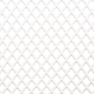 Set di 4 sedie da pranzo Seduta e gambe sintetiche bianco Schienale a rete aperto Design moderno e minimalista