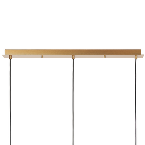 Lampada a sospensione in metallo bianco e oro realizzata a mano con illuminazione a 3 punti Luci decorative moderne Arredamento per il soggiorno