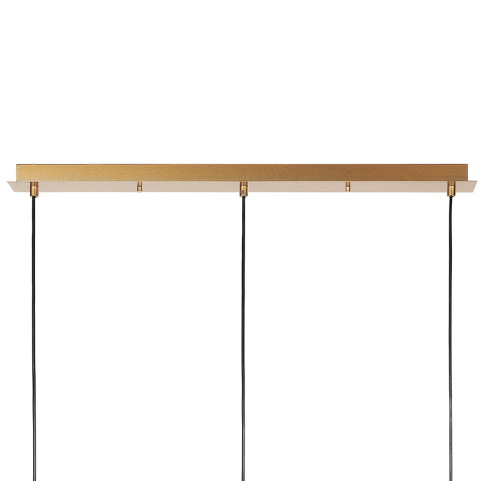 Lampada a sospensione in metallo bianco e oro realizzata a mano con illuminazione a 3 punti Luci decorative moderne Arredamento per il soggiorno