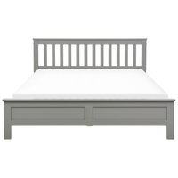 Letto in legno di pino grigio 160 x 200 cm in stile scandinavo