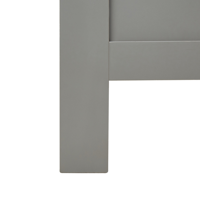 Letto in legno di pino grigio 160 x 200 cm in stile scandinavo