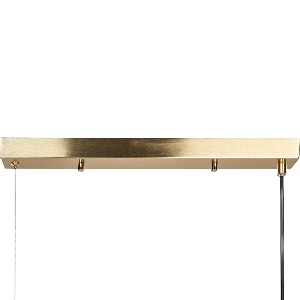 Lampadario con lampadine multiple in metallo e ottone soggiorno glamour