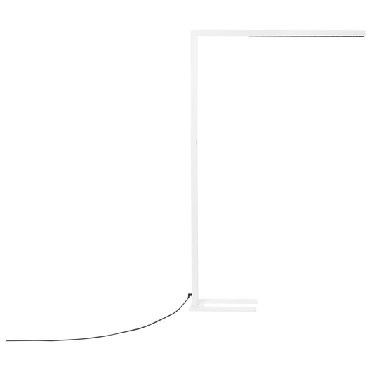 Lampada da terra LED in metallo di colore bianco 194 cm con sensore di movimento regolabile soggiorno camera da letto