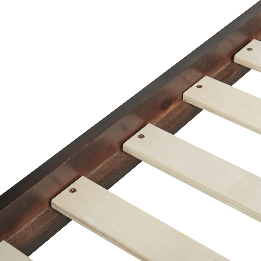 Letto a castello letto doppio in legno di pino scuro singola misura 90 x 200 per bambini in cameretta