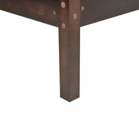 Letto a castello letto doppio in legno di pino scuro singola misura 90 x 200 per bambini in cameretta