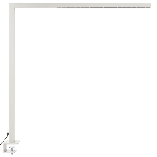 Lampada LED da scrivania Argento Metallo 120 cm Alluminio morsetto Luce Dimmerabile Ufficio Studio Moderno