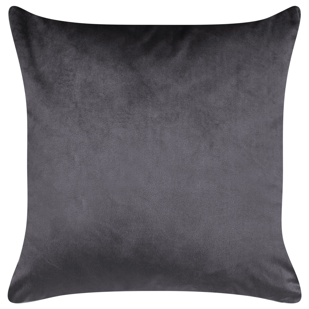 Set di 2 cuscini decorativi grigio 45 x 45 cm con frange e motivo orientale elegante glamour