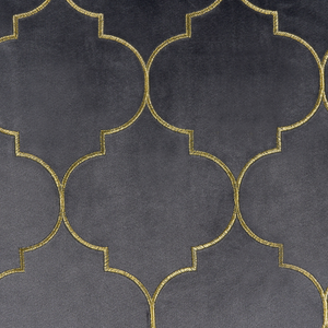 Set di 2 cuscini decorativi grigio 45 x 45 cm con frange e motivo orientale elegante glamour