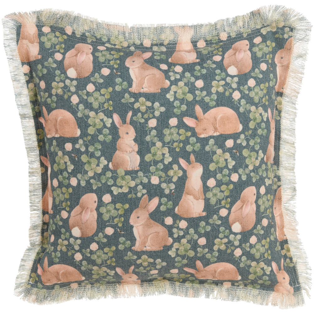 Set di 2 cuscini in cotone con trama animale verde 45 x 45 cm soggiorno salotto divano