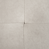 Divano angolare a sinistra grigio in velluto imbottito a forma di L con sedile imbottito e trapuntato e cuscini