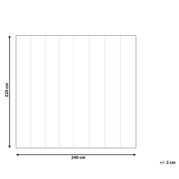Copripiumino in cotone imbottito in poliestere 9.0 TOG 220 x 240 cm camera da letto