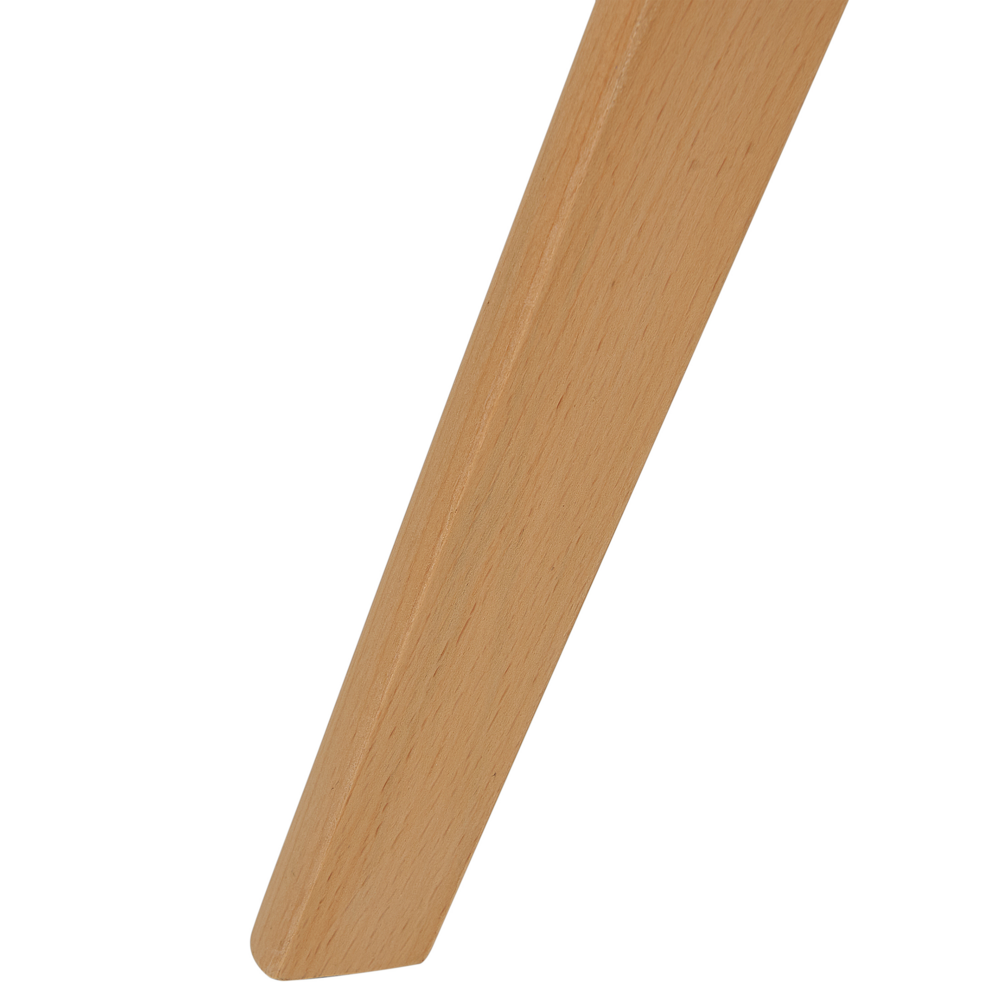 Set di 2 sedie da pranzo con rivestimento in tessuto verde menta gambe in legno eleganti design moderno	