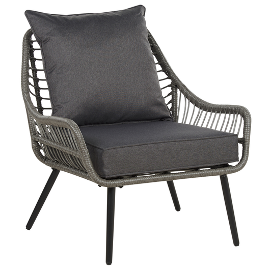 Set da Balcone con Tavolino e 2 Sedie in Finto Rattan Beige con Cuscini da esterno giardino terrazzo balcone