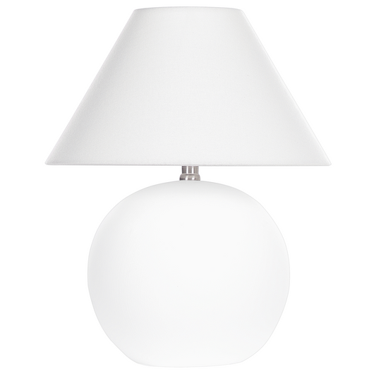 Lampada da tavolo in ceramica con base in terracotta e paralume in tessuto di lino bianco illuminazione tradizionale soggiorno camera da letto