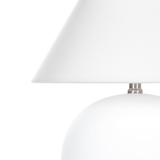 Lampada da tavolo in ceramica con base in terracotta e paralume in tessuto di lino bianco illuminazione tradizionale soggiorno camera da letto