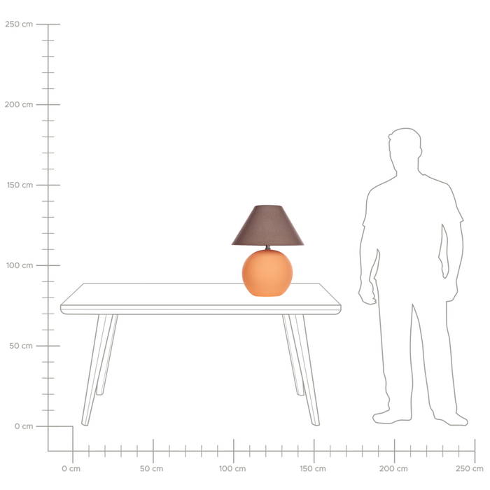 Lampada da tavolo in ceramica con base in terracotta nero e paralume in tessuto di lino illuminazione tradizionale soggiorno camera da letto