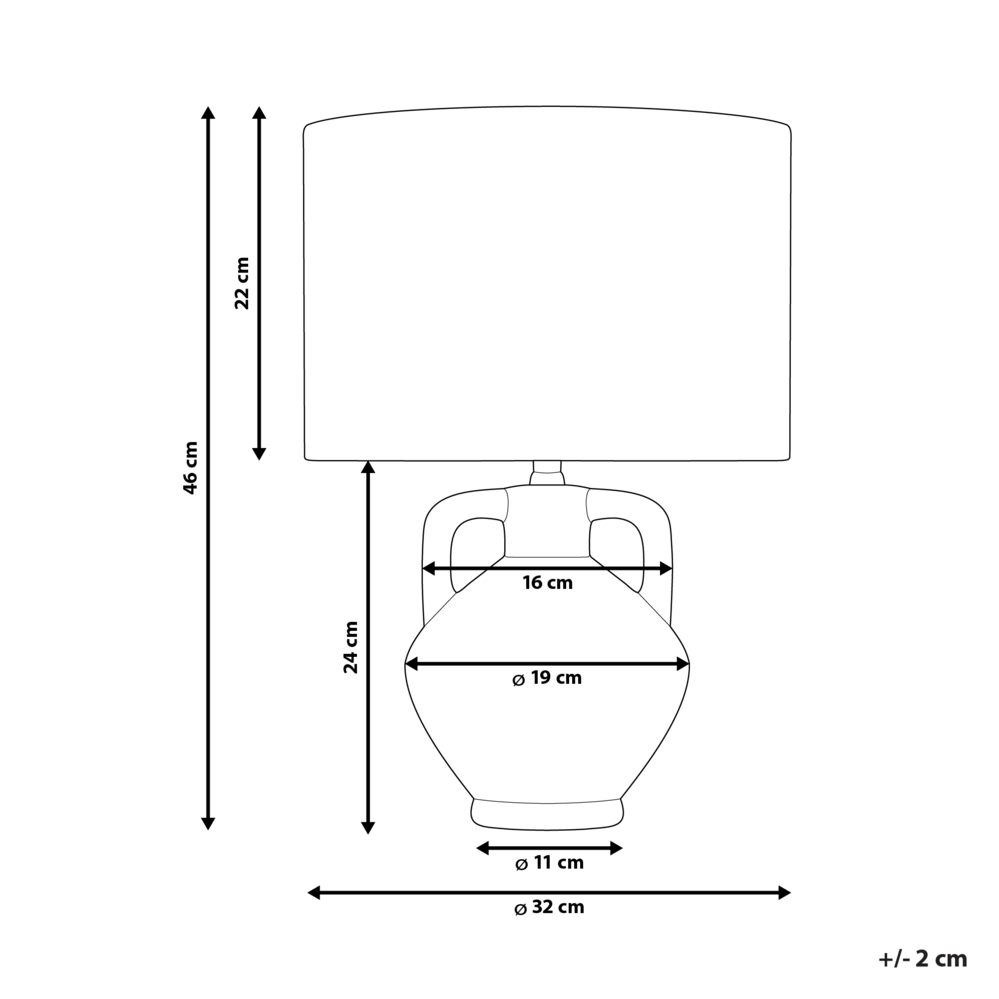 Lampada da tavolo in ceramica bianca con paralume a tamburo in lino base minimalista stile design contemporaneo
