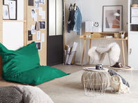 Coperta per poltrona sacco impermeabile grande in nylon verde 140 x 180 cm con cerniera e velcro