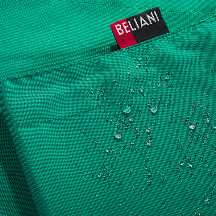 Coperta per poltrona sacco impermeabile grande in nylon verde 140 x 180 cm con cerniera e velcro