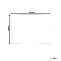 Coperta per poltrona sacco impermeabile grande in nylon verde 140 x 180 cm con cerniera e velcro