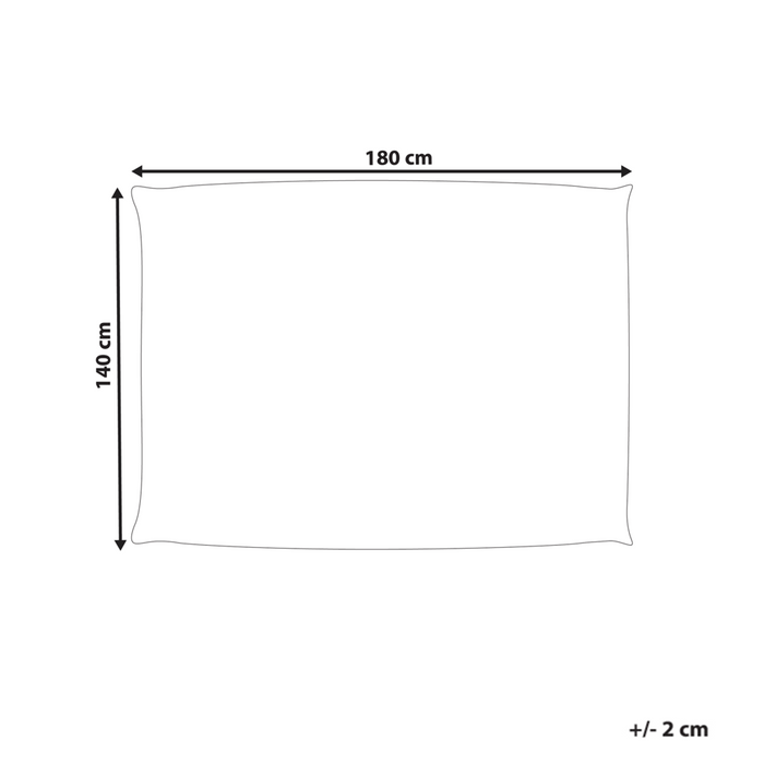 Coperta per poltrona sacco impermeabile grande in nylon fucsia 140 x 180 cm con cerniera e velcro